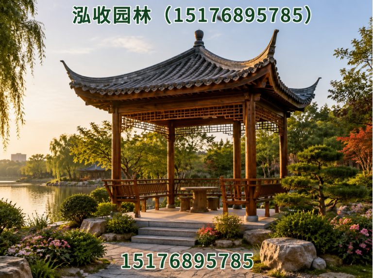 焦作防腐木凉亭展示图